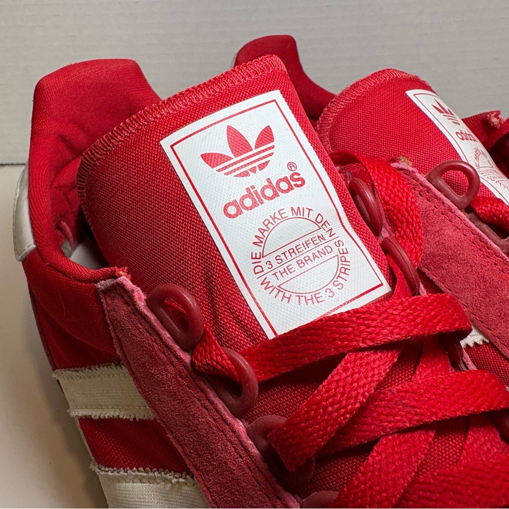 adidas Red and White Athletic Shoes - Picture 3 of 11